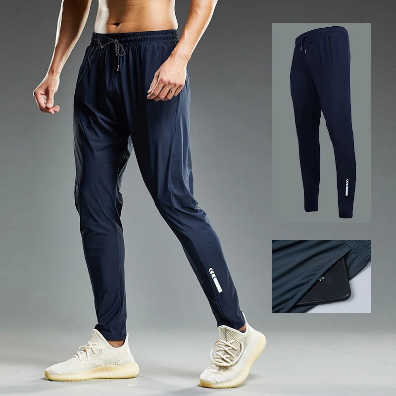 Elastiska joggingbyxor för män