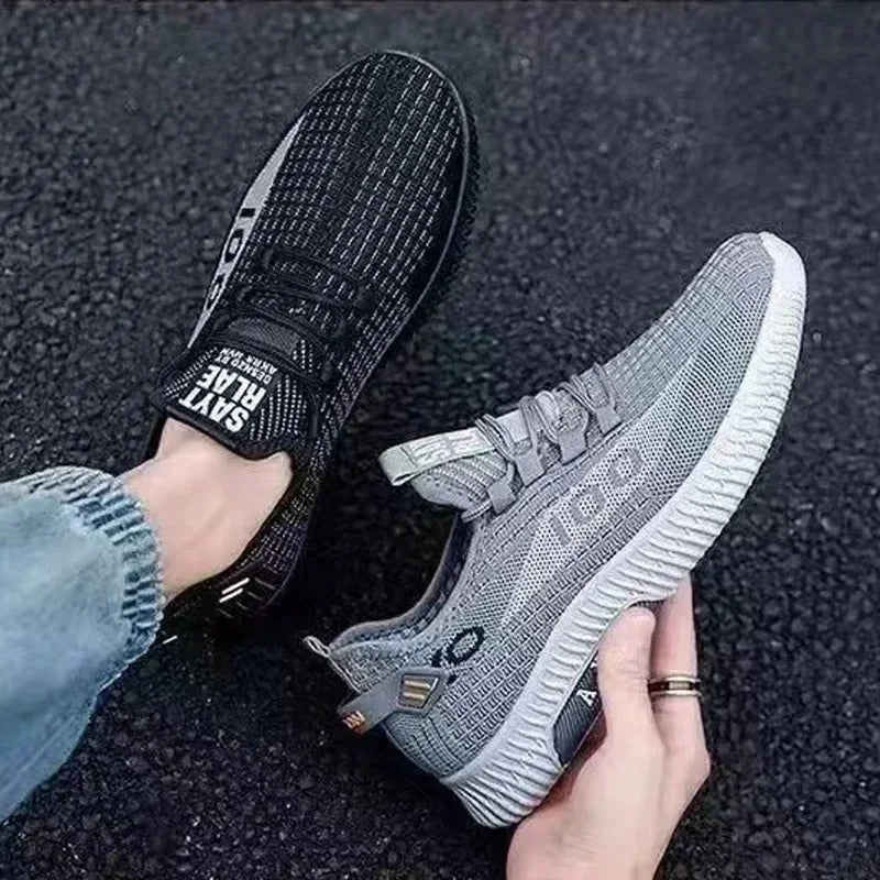 Andningsaktiva halkfria sneakers för män