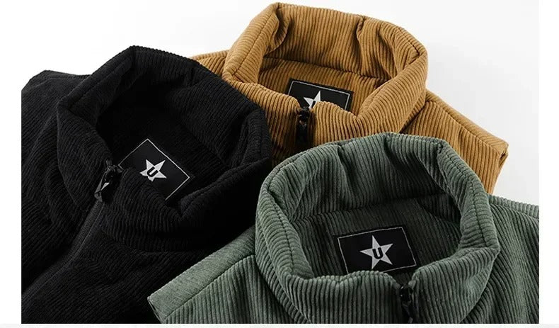 Varm väst i fleece för män