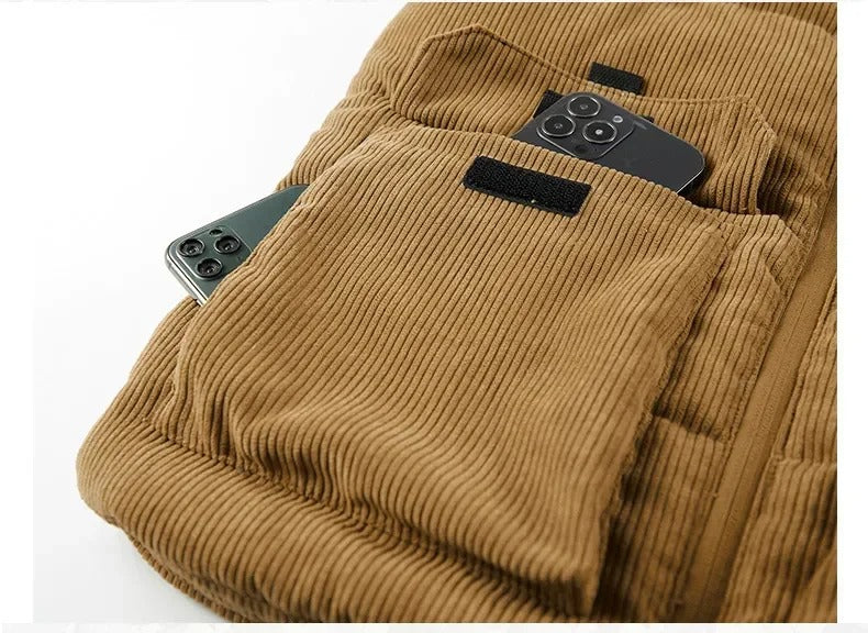 Varm väst i fleece för män