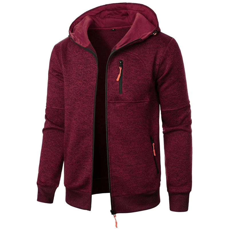 Sport Casual Hooded Jacka för män
