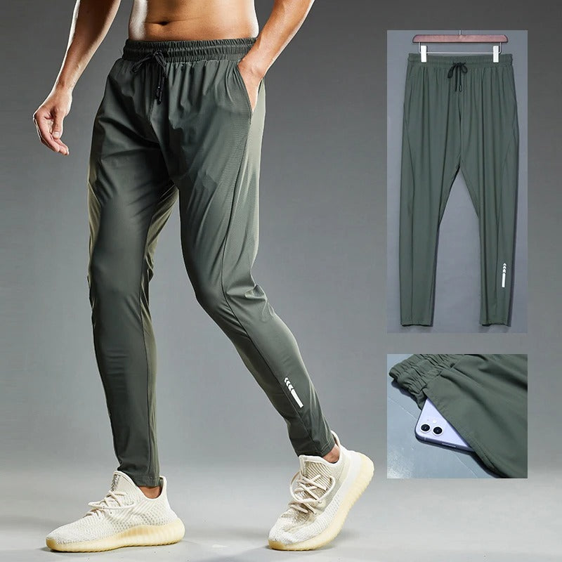 Elastiska joggingbyxor för män