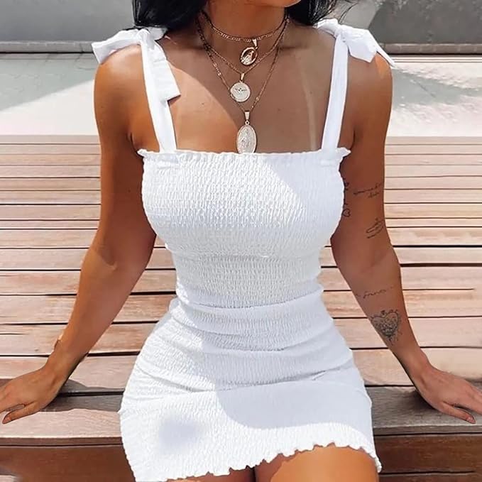 Off-shoulder miniklänning för kvinnor