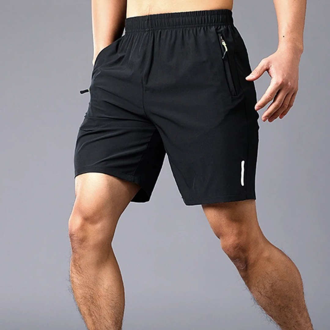 Snabborkande fitnessshorts för män