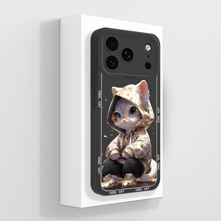 iPhone 17 Pro Max Fodral Mjuk Silikon med Söt Panda Design 11