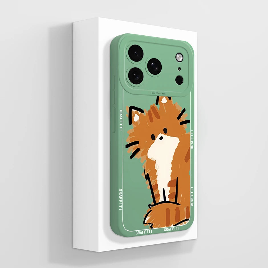 iPhone 17 Pro Max Fodral Mjuk Silikon med Söt Panda Design 13