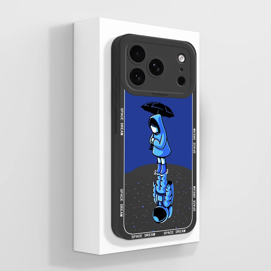 iPhone 17 Pro Max Fodral Mjuk Silikon med Söt Panda Design 35
