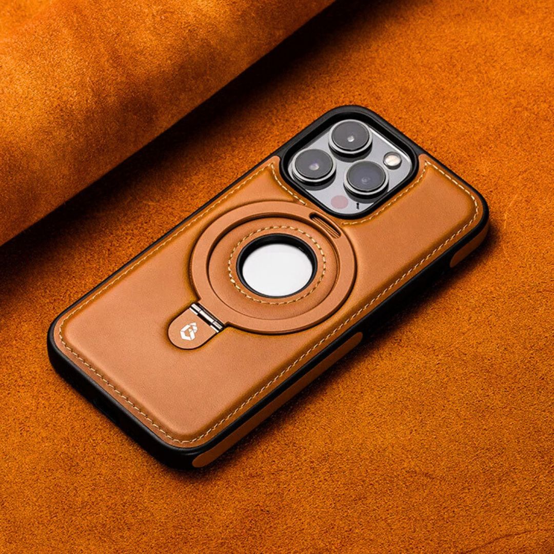 iPhone Fodral Läder Med MagSafe Skyddande Design 1