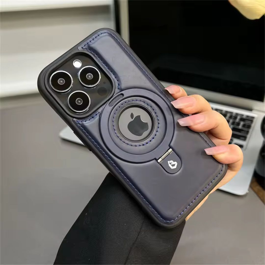 iPhone Fodral Läder Med MagSafe Skyddande Design 3