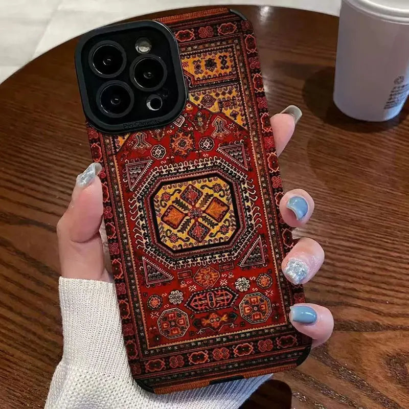 iPhone Fodral Med Persisk Matta Mönster Trendig Design 2