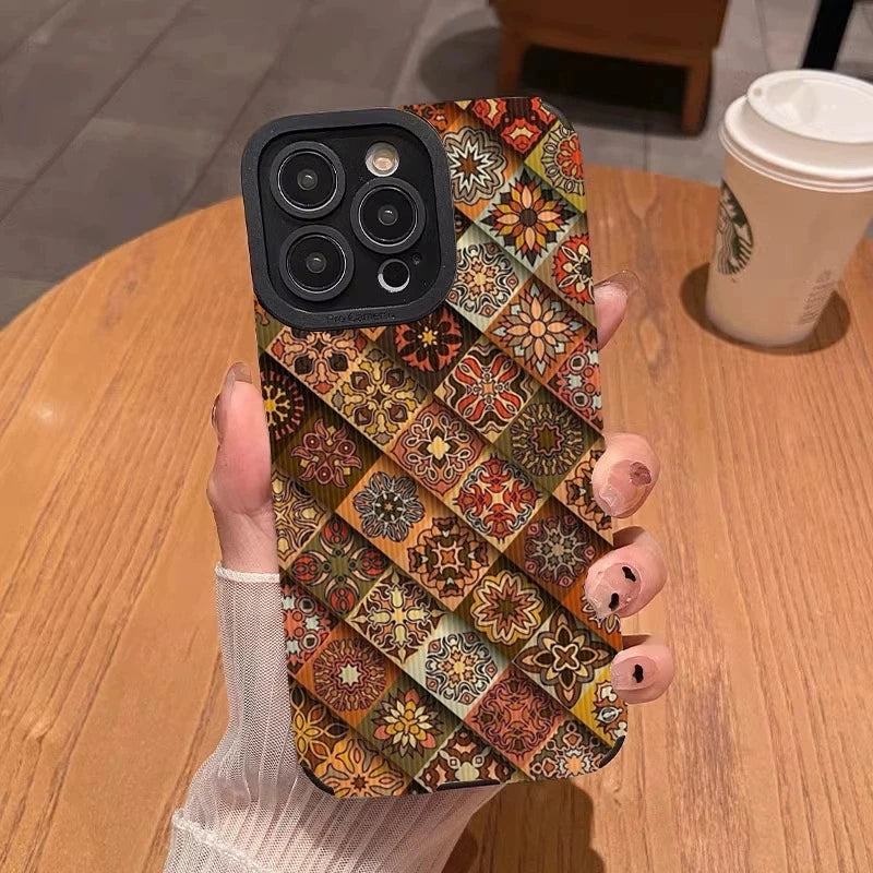 iPhone Fodral Med Persisk Matta Mönster Trendig Design 4