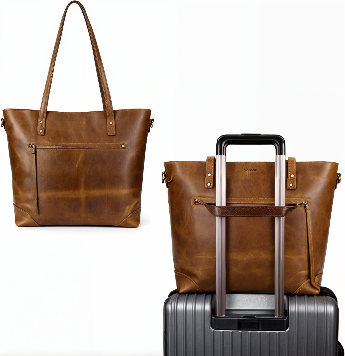 Vintage väska i läder