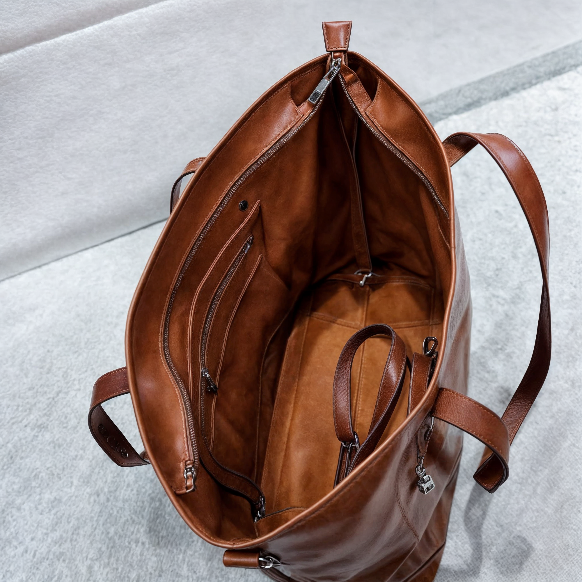 Vintage väska i läder