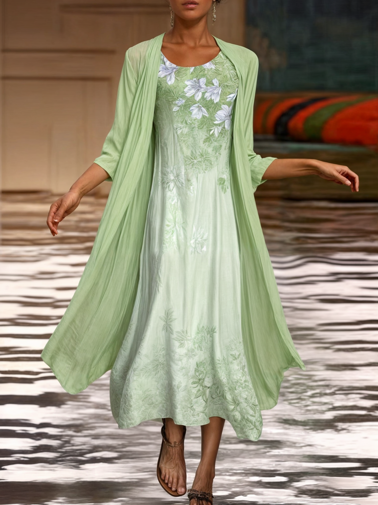 Våren Lady Klänning