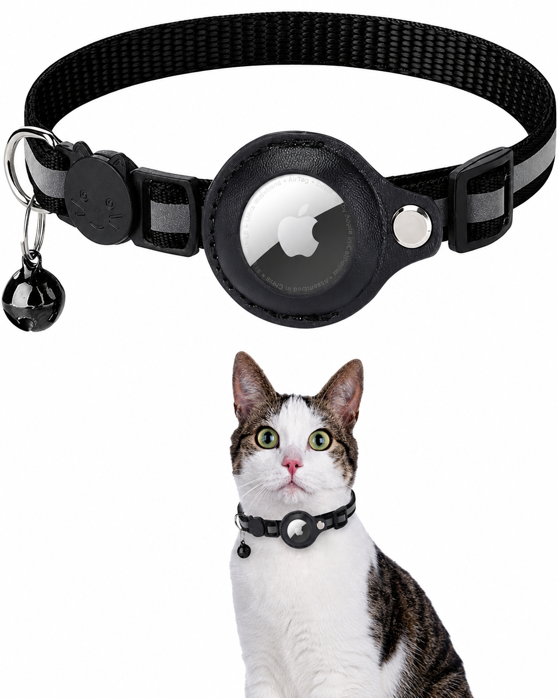 Katt GPS Tracker Halsband med Reflekterande Design