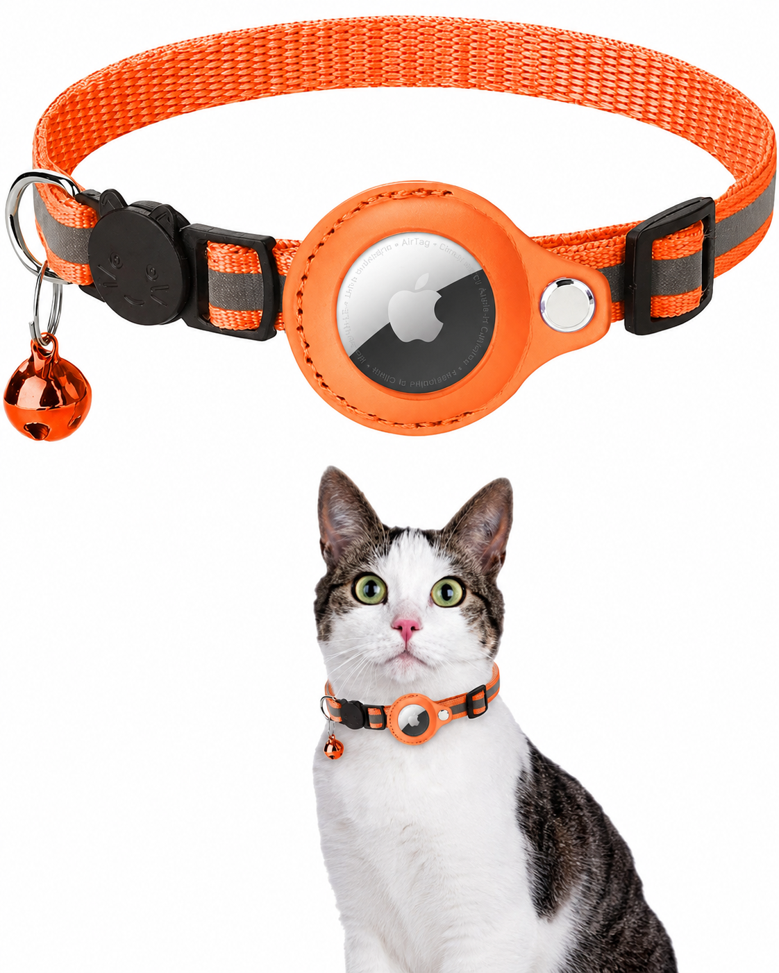 Katt GPS Tracker Halsband med Reflekterande Design