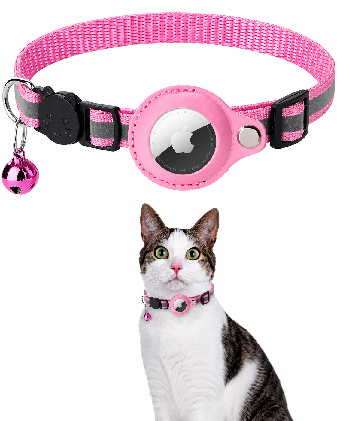 Katt GPS Tracker Halsband med Reflekterande Design