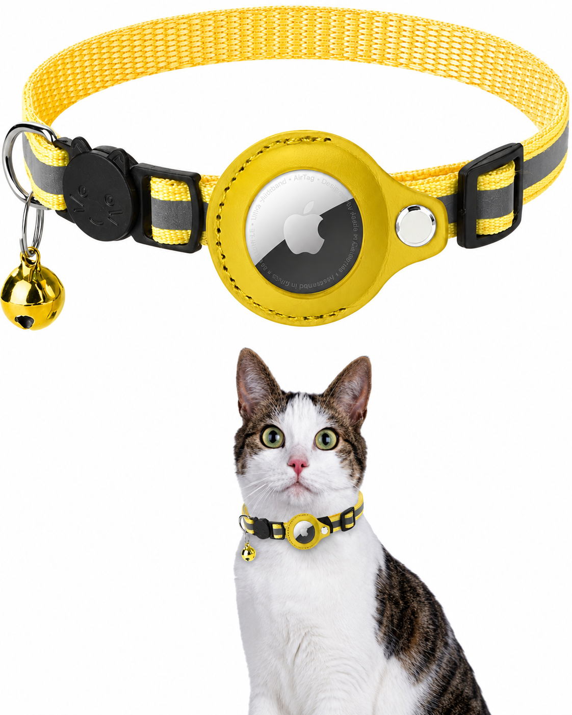 Katt GPS Tracker Halsband med Reflekterande Design