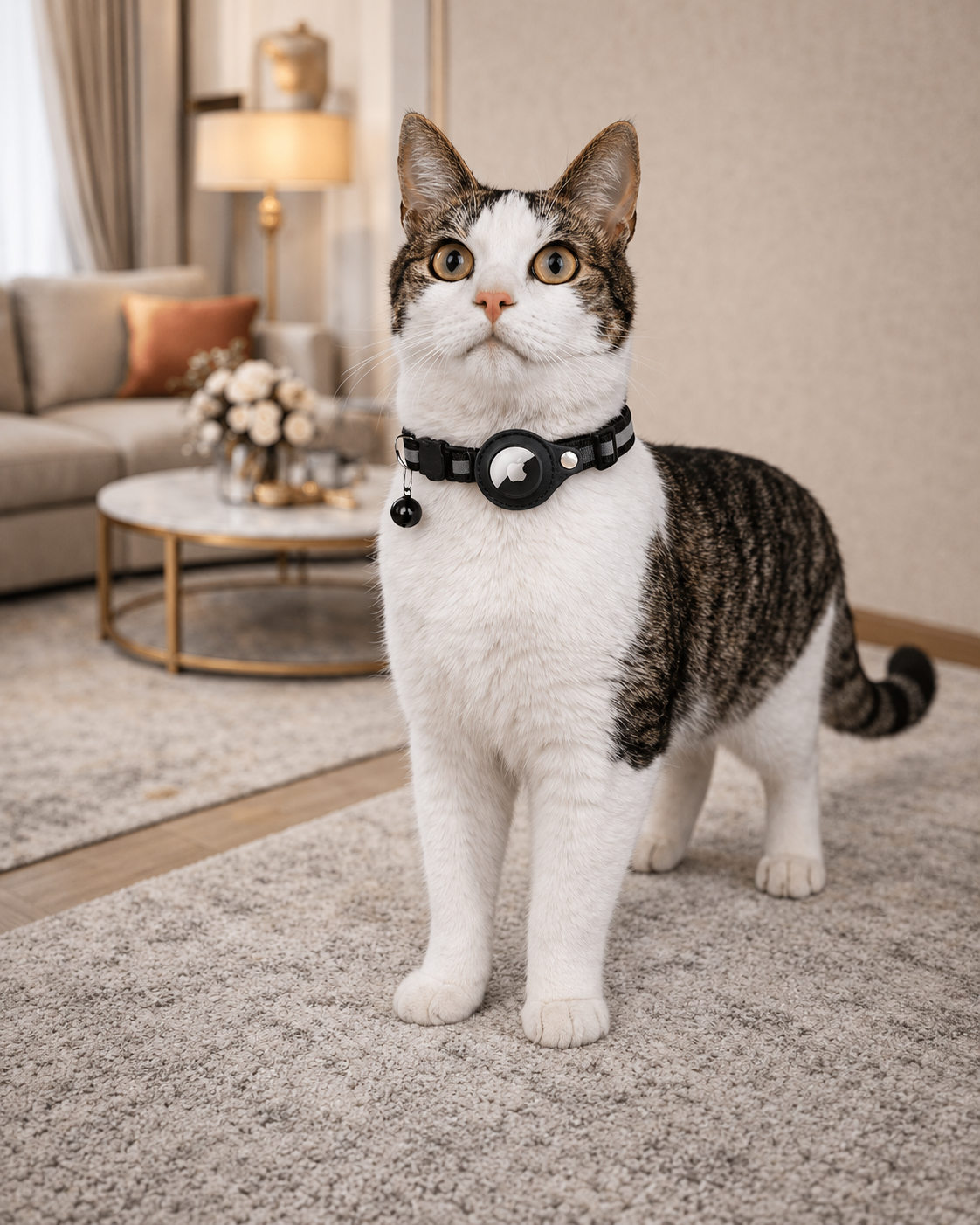Katt GPS Tracker Halsband med Reflekterande Design