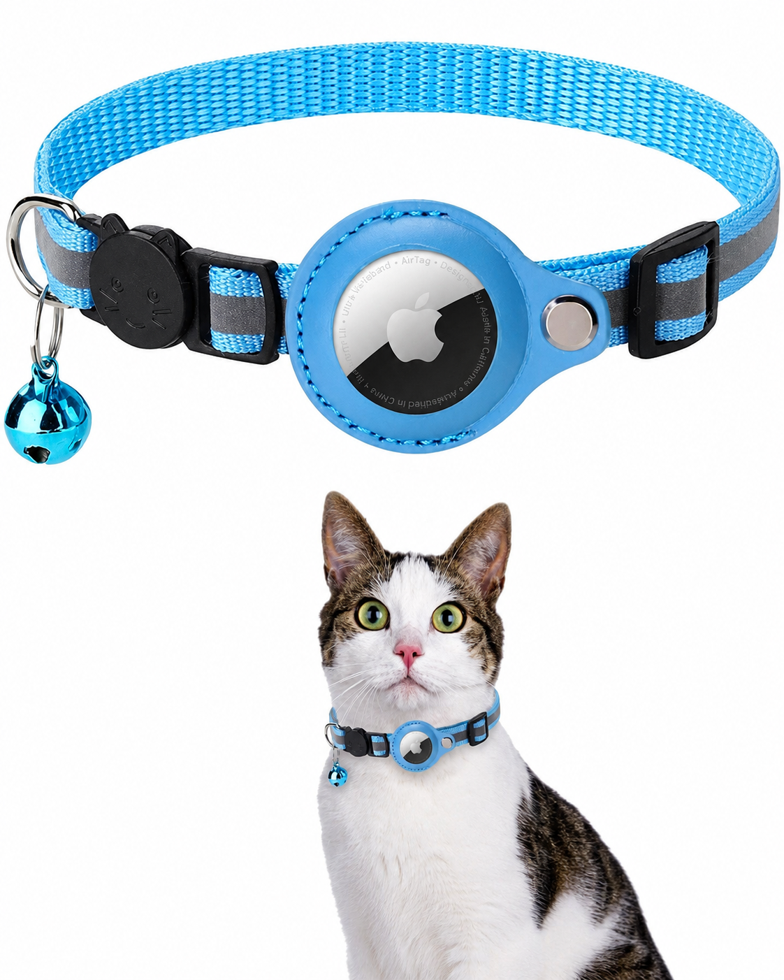 Katt GPS Tracker Halsband med Reflekterande Design