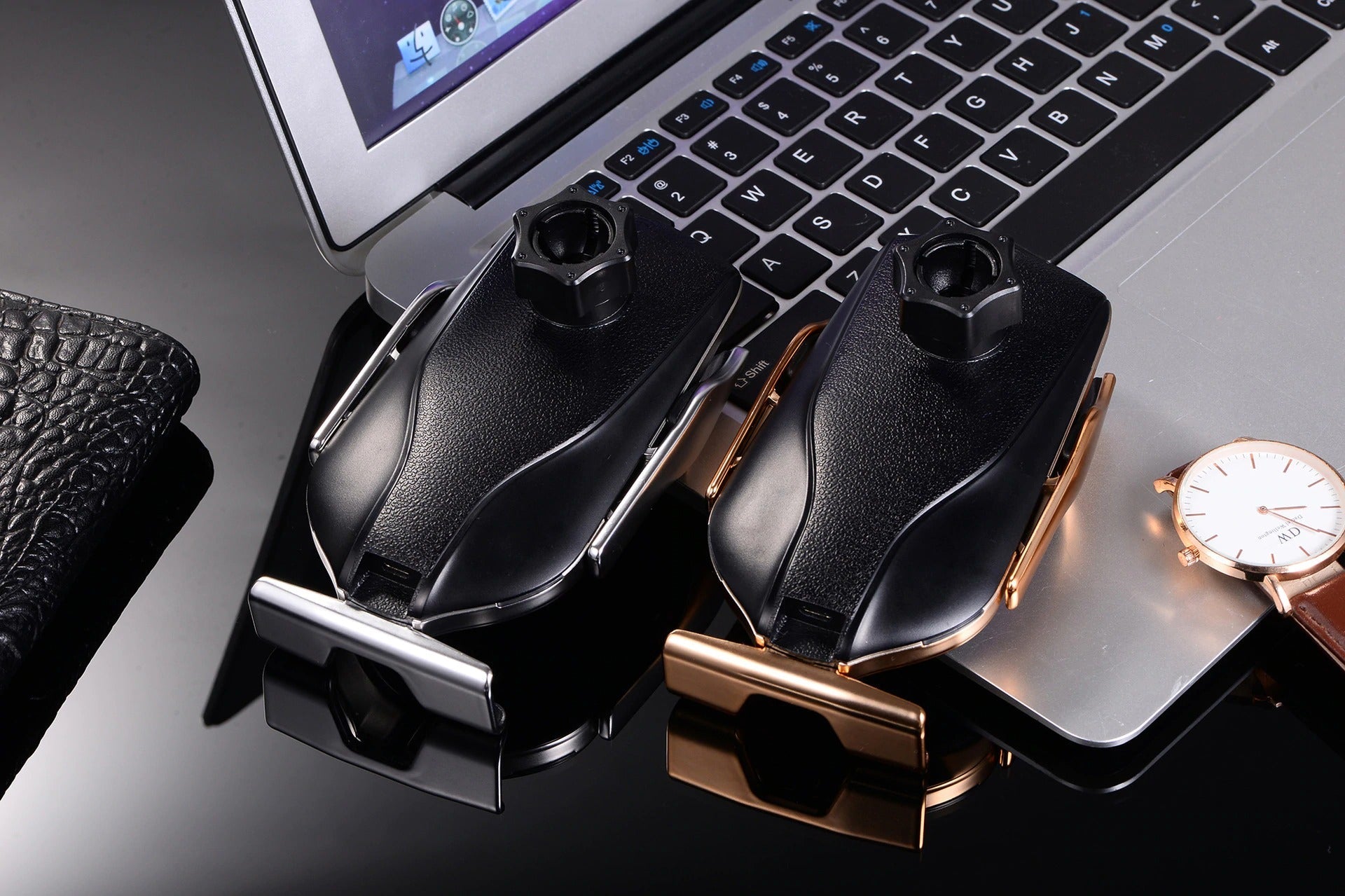 PREMIUM - Automatisk fastspänning av telefonhållare | Trådlös laddare