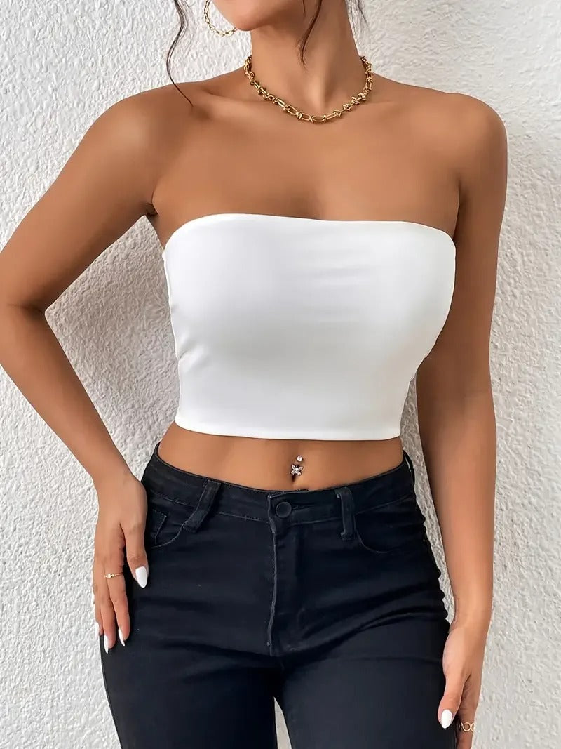 Crop Tube Top för kvinnor