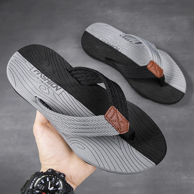 Herrens halkfria sommarflip-flops