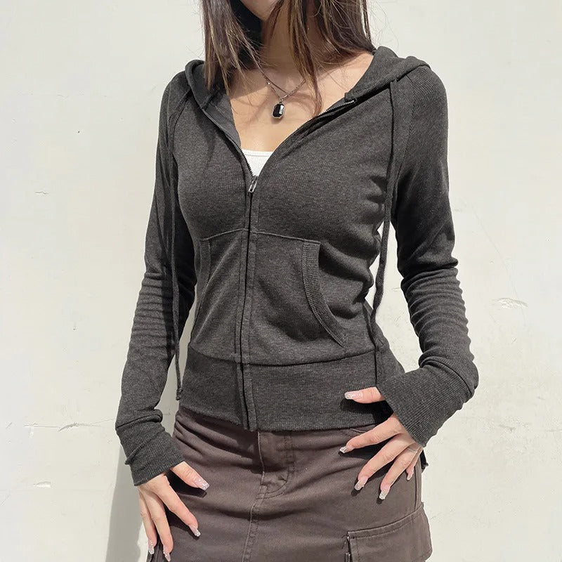 Avslappnad Hoodie Sweatshirt för kvinnor