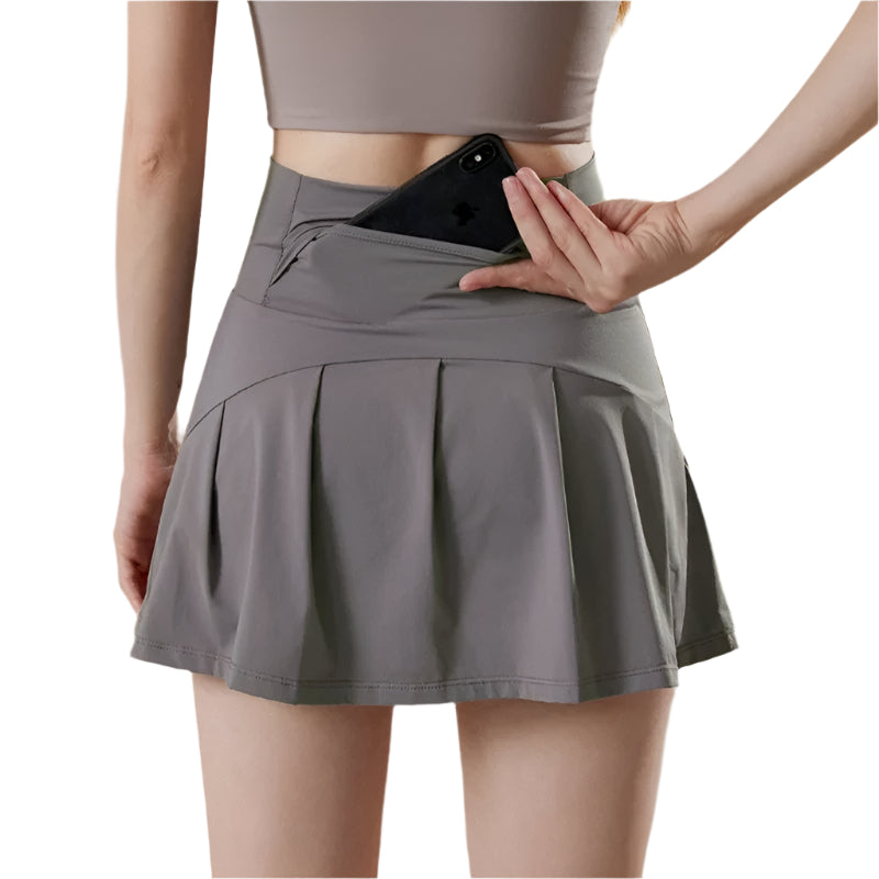 Sportkjol med hög midja för kvinnor Shorts