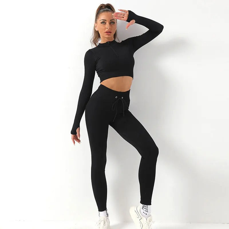 Sömlös yogaset för kvinnor