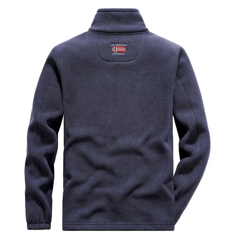 Tjock Polar Fleece Jacka för män