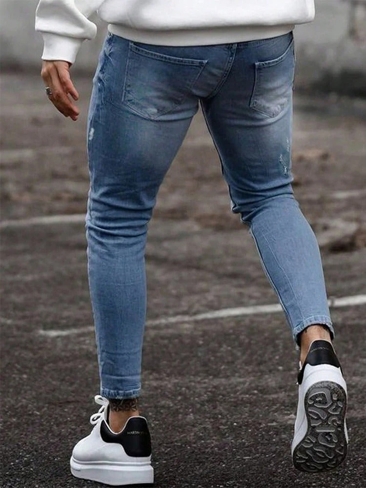 Ripped Skinny Jeans för herr