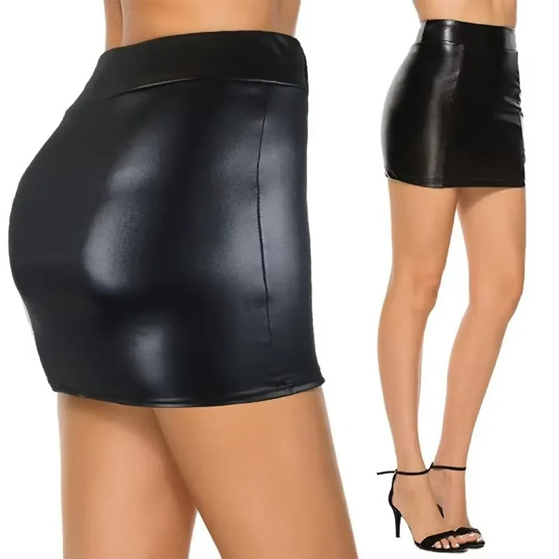 Slim Fit Pennskjol med hög midja