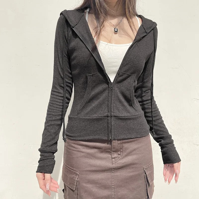 Avslappnad Hoodie Sweatshirt för kvinnor