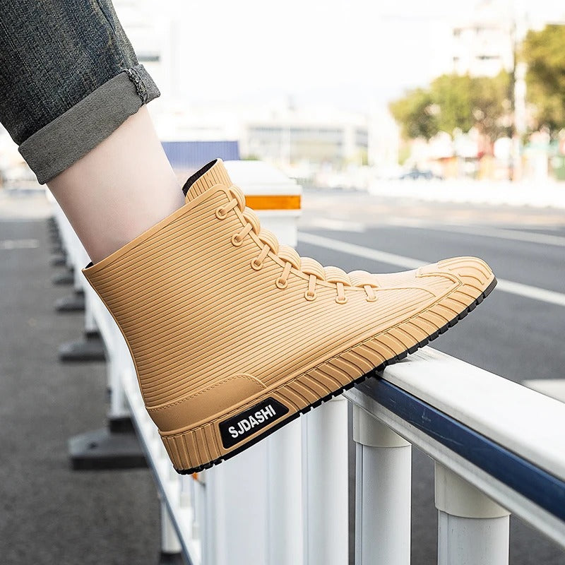 Kortskaftade fritidsstövlar för män