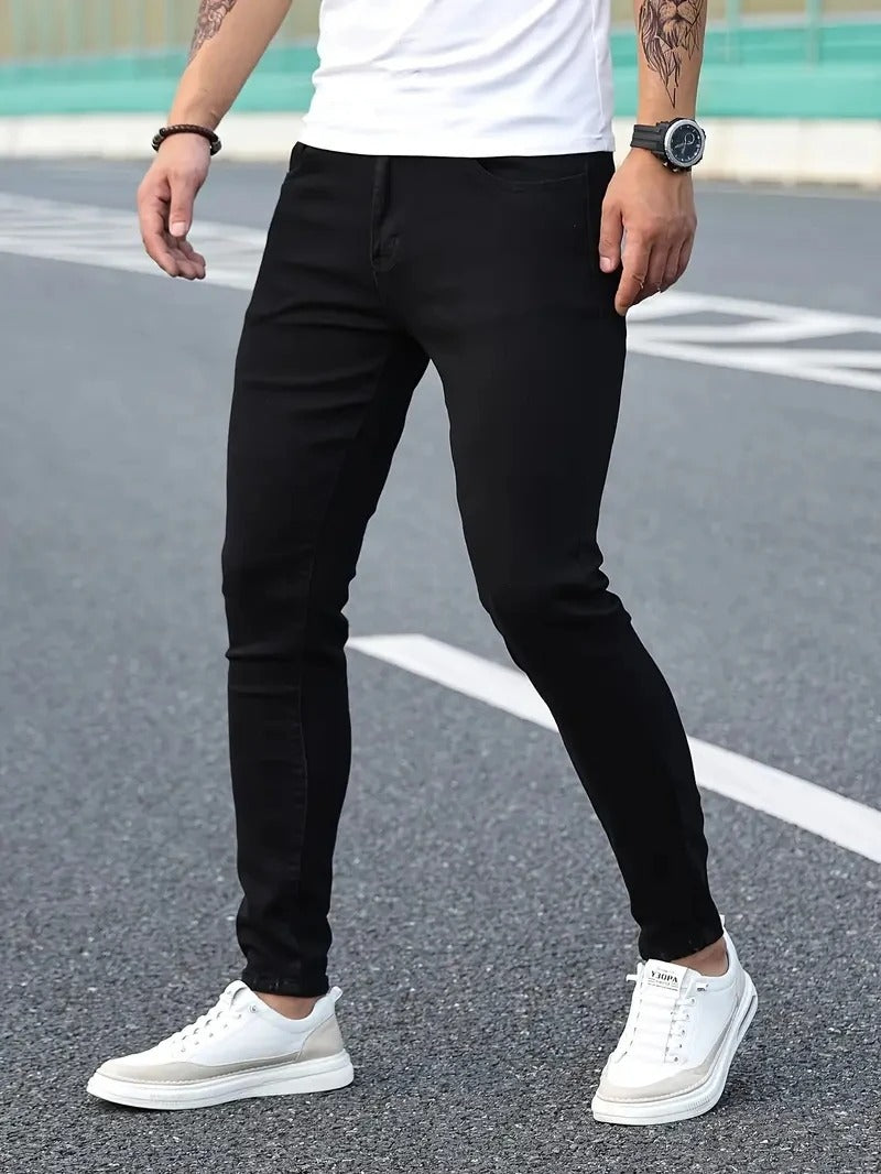 Casual Slim Fit-byxor för män