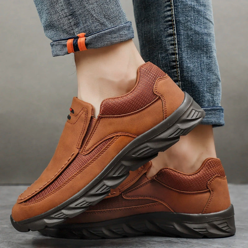 Läderloafers för herr