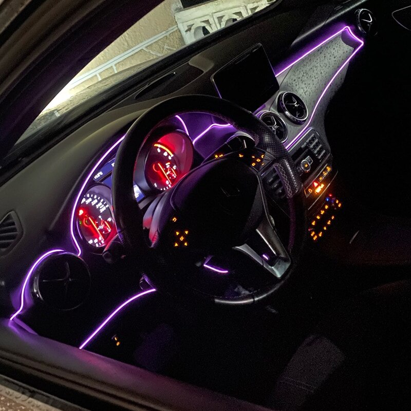 Bil LED-remsor dekor
