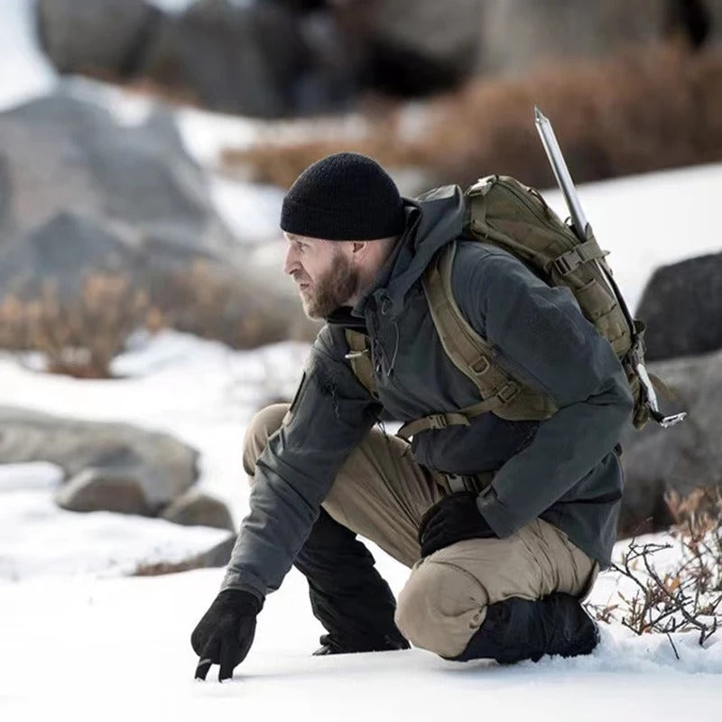 Taktisk vinterjacka i fleece för män