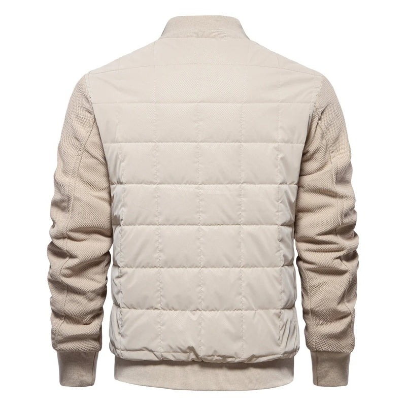 Tjock fleece fritidsjacka för män