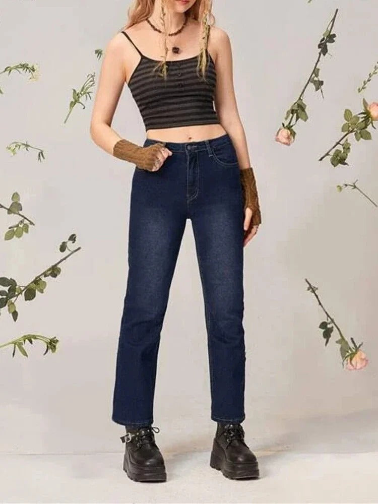 Kort topp med spaghettiband för kvinnor