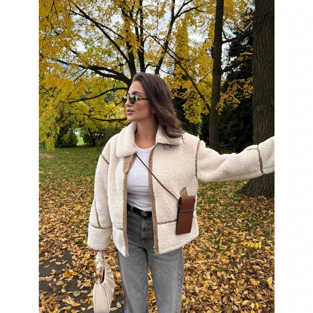 Dubbelsidig lapeljacka för kvinnor