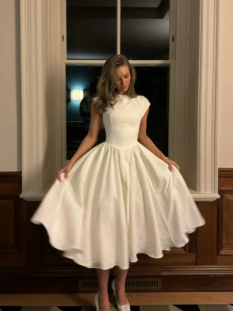 Maxiklänning med volang för kvinnor