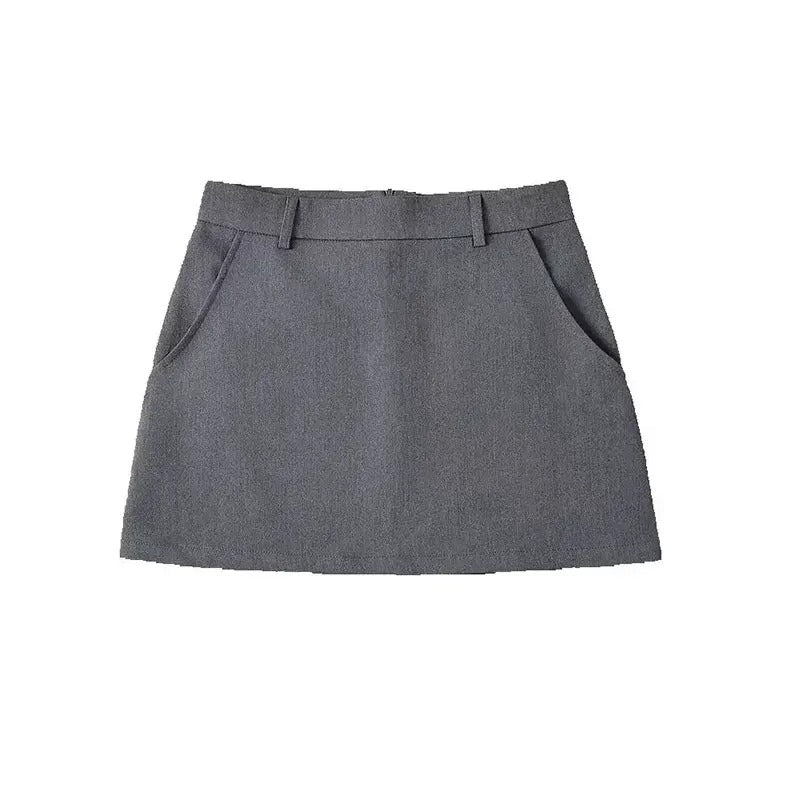 Chic A-Line mini kjol med hög midja
