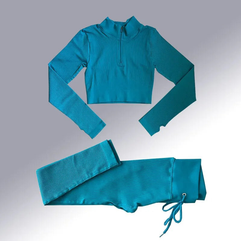 Sömlös yogaset för kvinnor