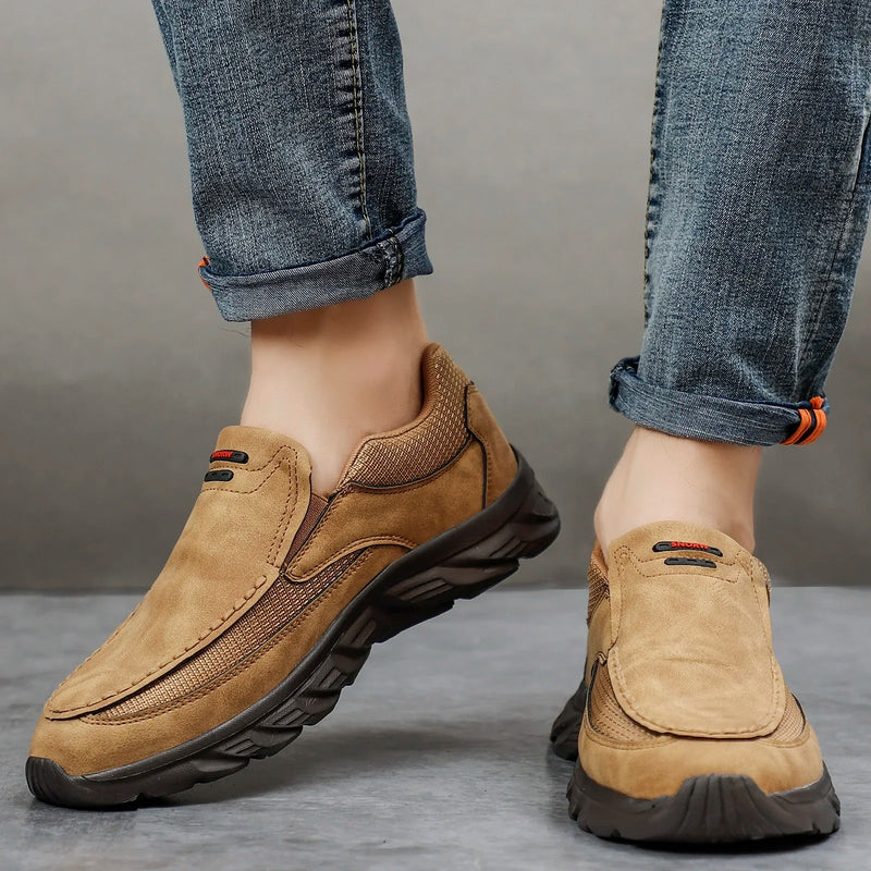 Läderloafers för herr