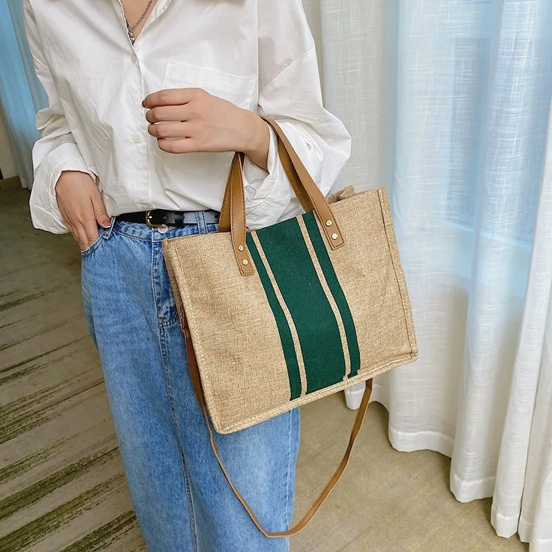 Hinkväska i canvas för kvinnor