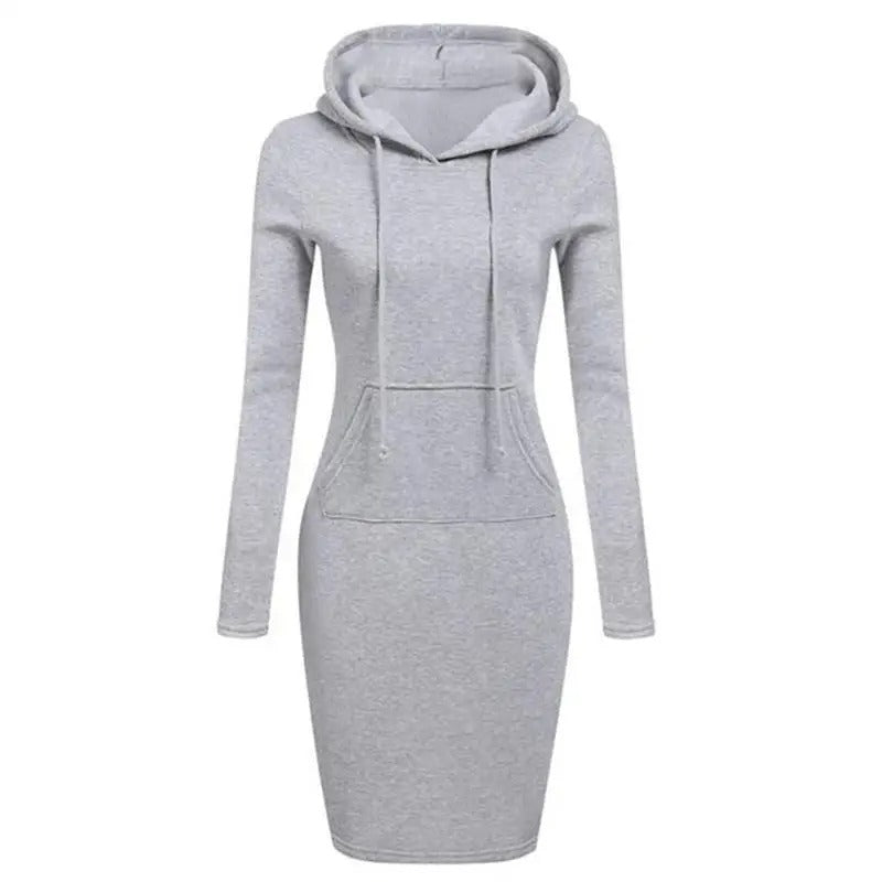 Hoodie-klänning för kvinnor