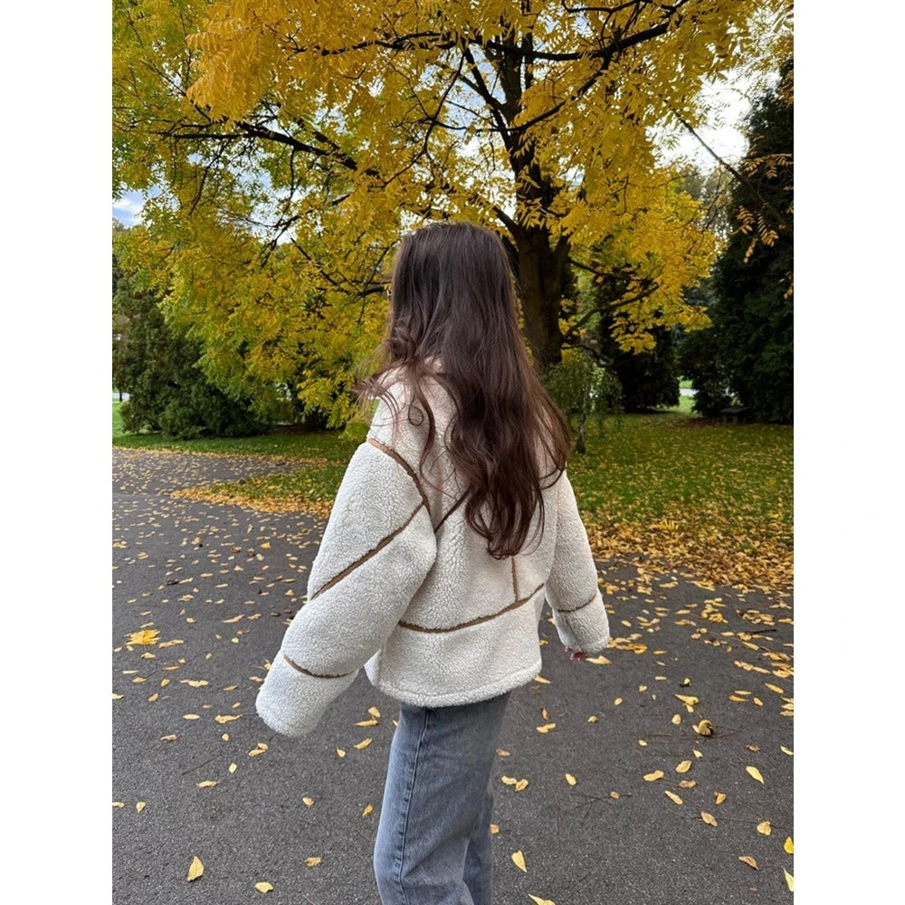 Dubbelsidig lapeljacka för kvinnor