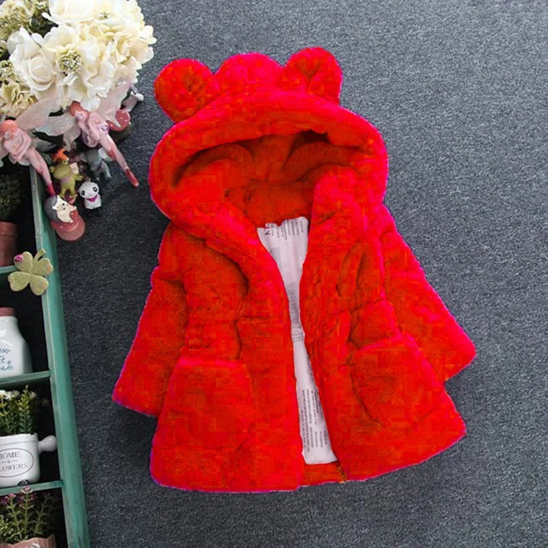 Fleece vinterjacka för barn